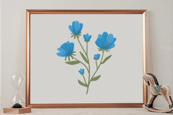 Blue Flowers Embroidery Design Review