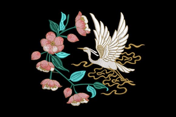Cranes and Blossoms: Seasonal Embroidery Review