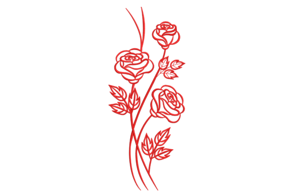 Elegant Rose Trio: A Boutique Embroidery Review