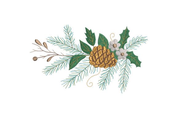 Gilded Fir Cone: Elegant Forest Charm