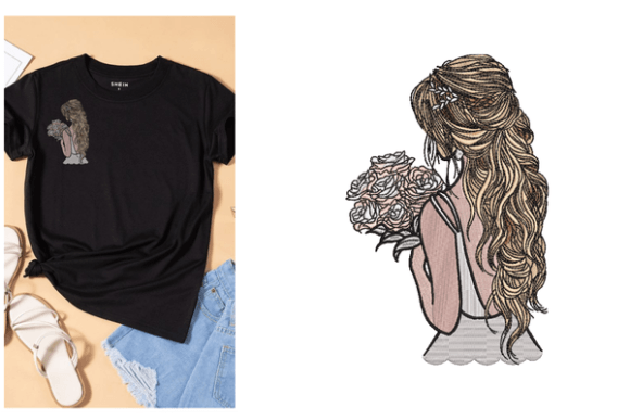 Girl with Flowers: A Whimsical Embroidery Design Worth Your Time?