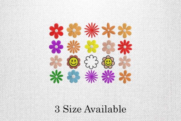 Smiley Flowers: A Joyful Embroidery Design for Personalized Gifts