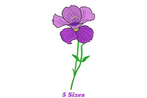 Violet Flower: A Craft Fair-Ready Embroidery Design